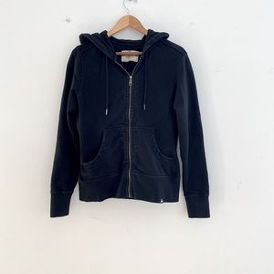 American Giant classic full zip hoodie sweatshirt jacket womens large black